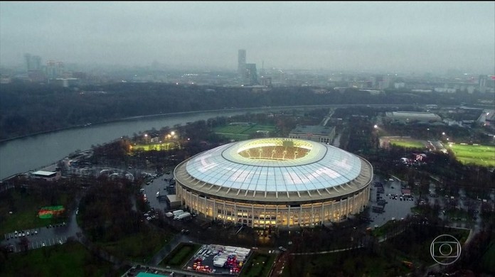 Design de fundo da copa do mundo rússia 2018